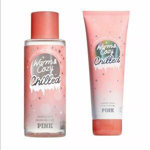 Victoria's Secret PINK Warm & Cozy Chilled Body Mist & Lotion Set